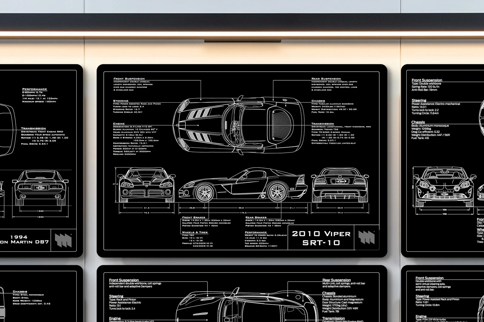 2010 Viper SRT-10, close on the workshop wall